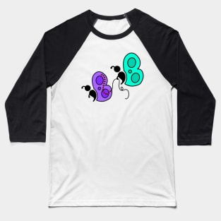 Friendly Stitches Semicolon Butterflies Baseball T-Shirt